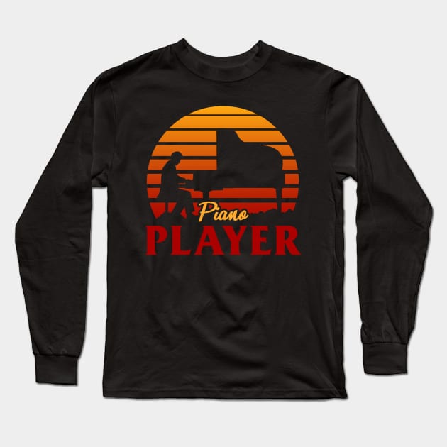 Piano Player Long Sleeve T-Shirt by Woah_Jonny